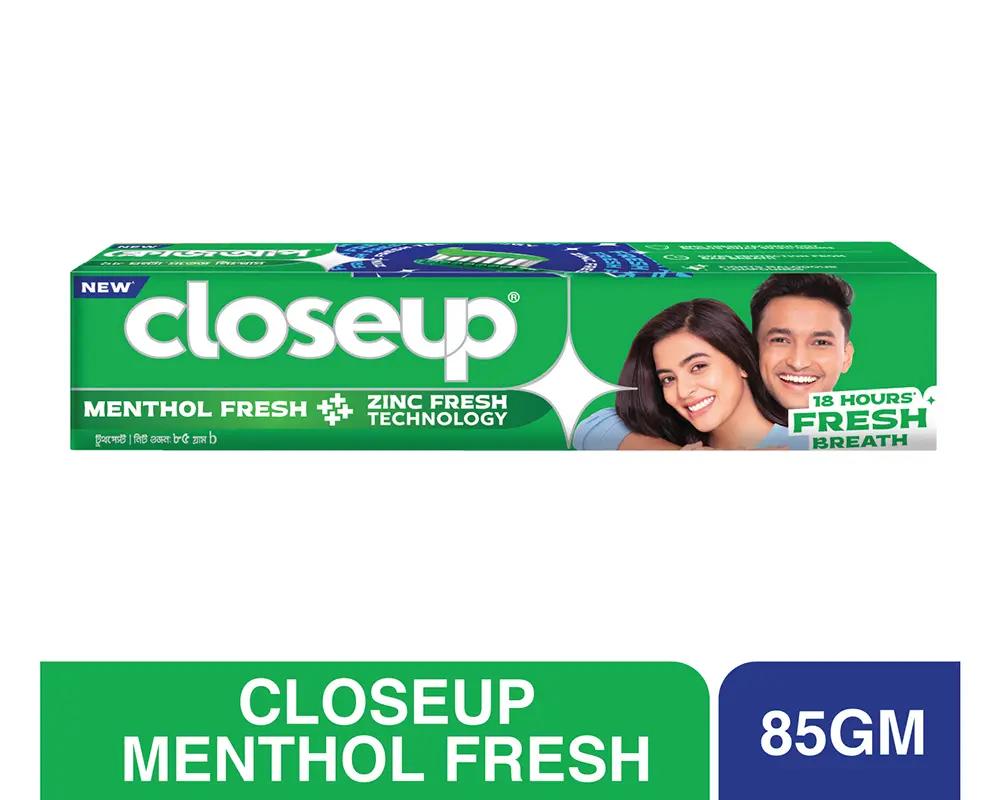 Closeup Menthol fresh- ক্লোজআপ মেনথল ফ্রেশ,নিট ওজন ৮৫ গ্রাম
