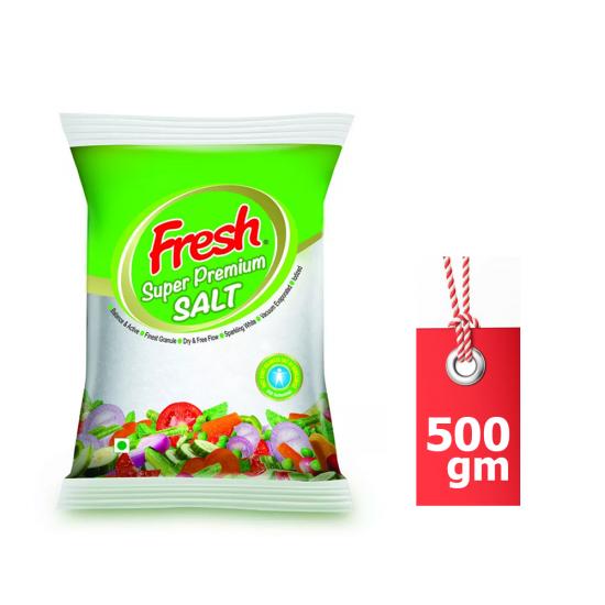 SALT Fresh super premium, লবন ফ্রেশ সুপার প্রিমিয়াম, নিট ওজন ৫০০ গ্রাম
