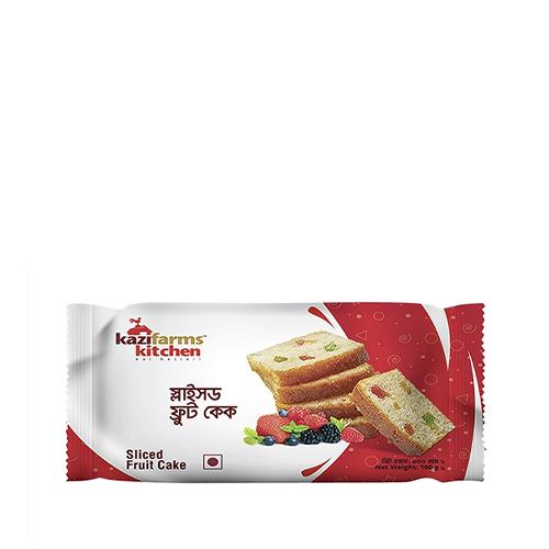 Kazifarms kitchen sliced fruit cake- কাজি ফার্ম স্লাইসড ফ্রুট কেক,ওজন ৬৫ গ্রাম